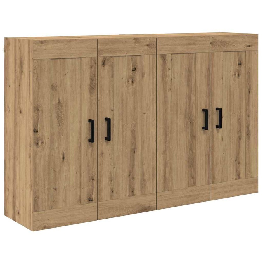 Wandkast 2 pcs Artisan Eiken 69,5 x 34 x 90 cm Bewerkt hout