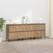 Sideboards 3 pcs Artisan Oak 60 x 35 x 70 cm Engineered Wood