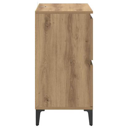 Dressoirs 3 pcs Artisan Eiken 60 x 35 x 70 cm Bewerkt hout