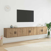 Tv-kast set 3 stuks 80x34.5x40 cm artisan eiken