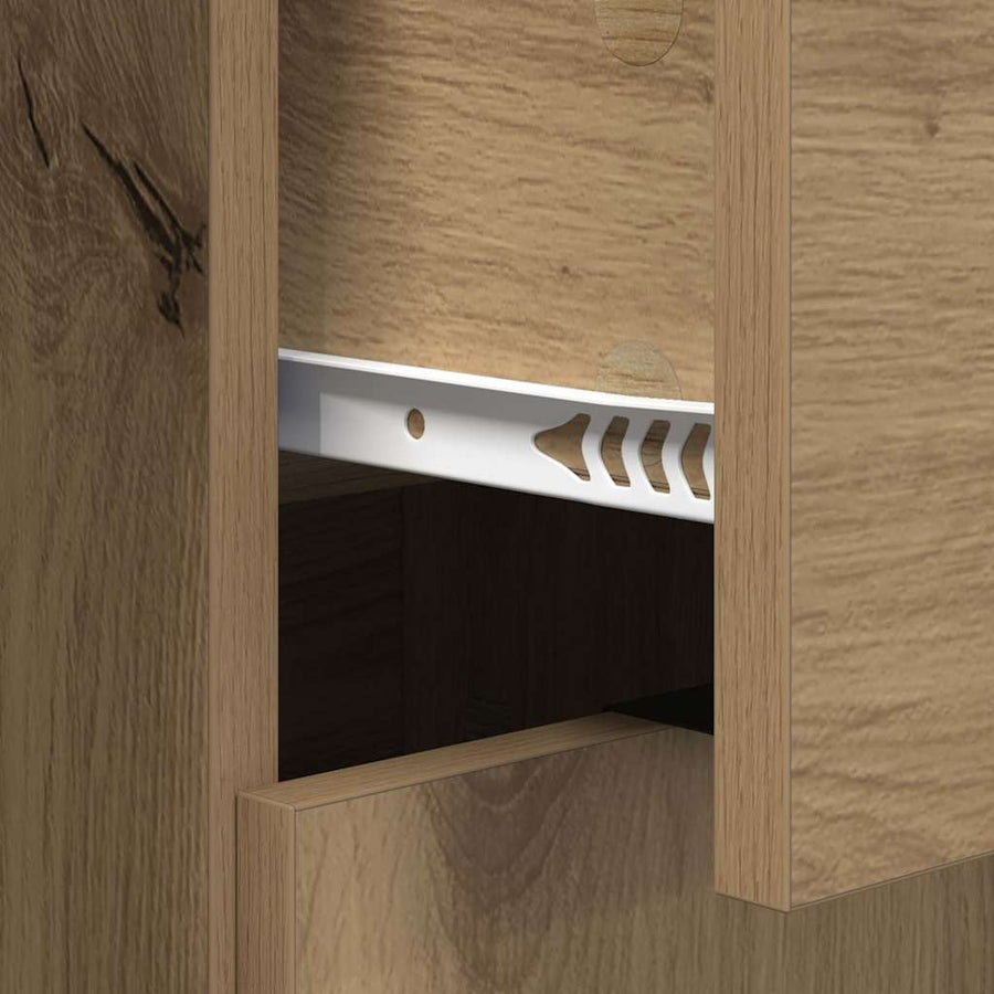 Dressoirs 2 pcs Artisan Eiken 60 x 30 x 70 cm Bewerkt hout