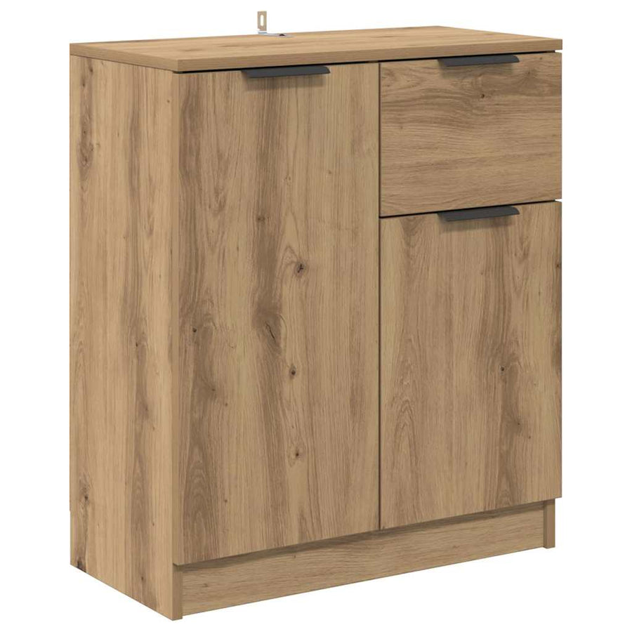 Dressoirs 2 pcs Artisan Eiken 60 x 30 x 70 cm Bewerkt hout