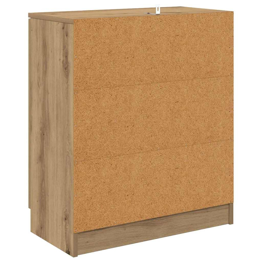 Dressoirs 2 pcs Artisan Eiken 60 x 30 x 70 cm Bewerkt hout