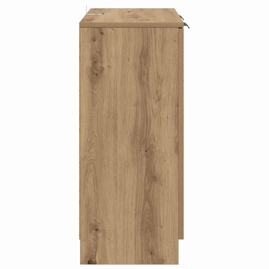 Dressoirs 2 pcs Artisan Eiken 60 x 30 x 70 cm Bewerkt hout