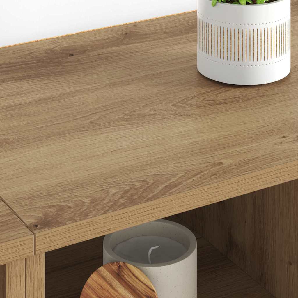 Dressoirs 2 pcs Artisan Eiken 60 x 35 x 70 cm Bewerkt hout
