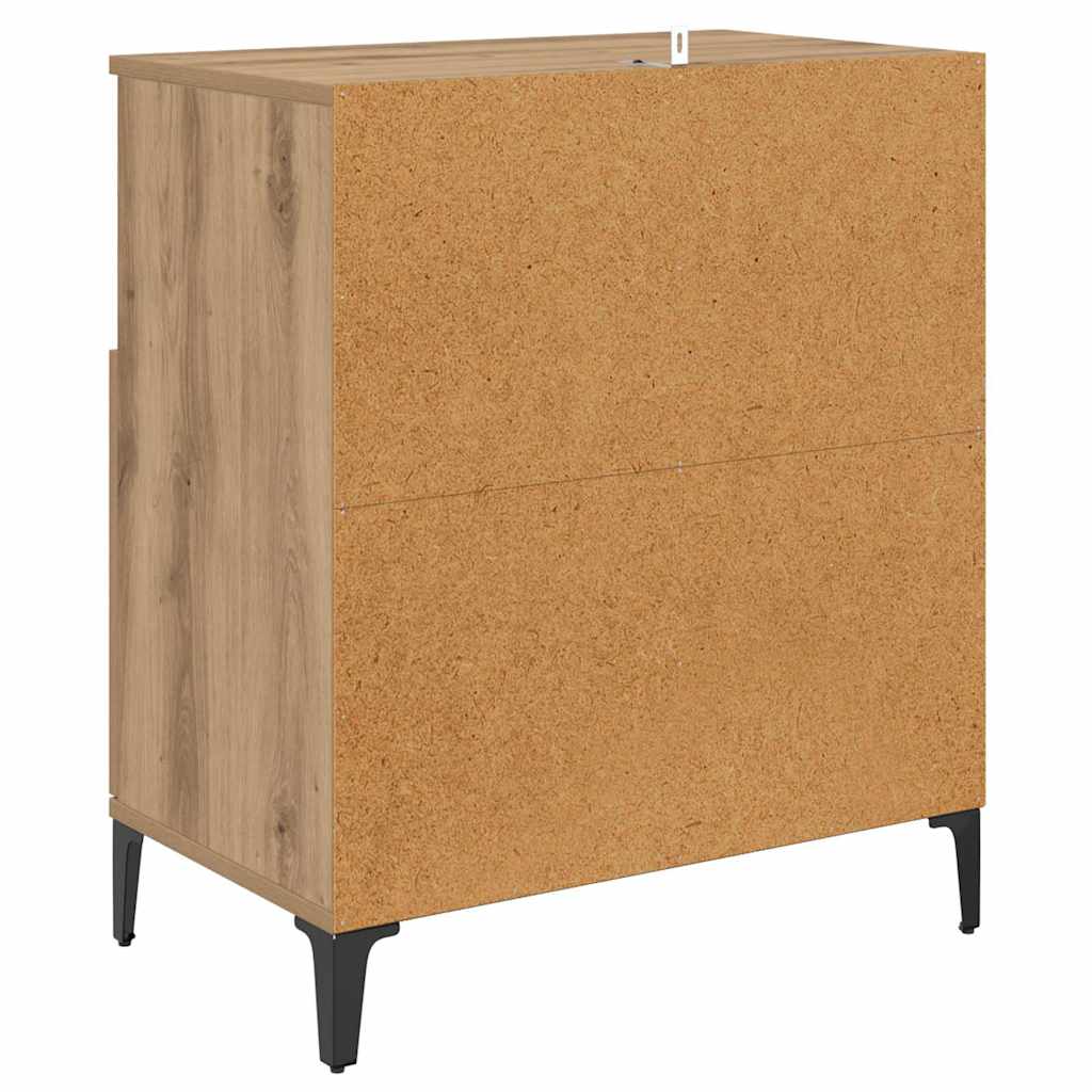 Dressoirs 2 pcs Artisan Eiken 60 x 35 x 70 cm Bewerkt hout