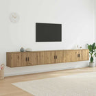 Wandtv-kast set 100x34,5x40 cm artisan eiken