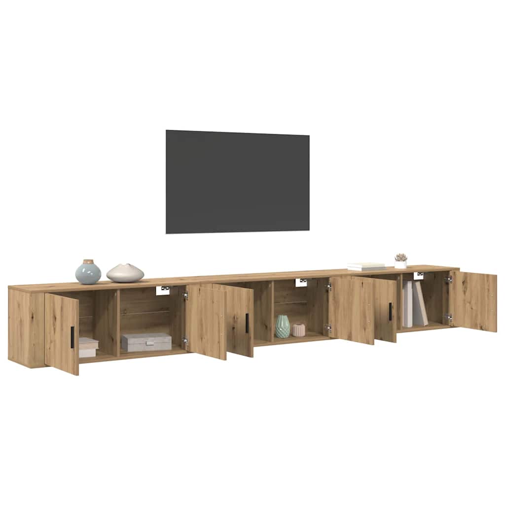 Wandtv-kast Set 3 pcs Artisan Eiken 100 x 34,5 x 40 cm