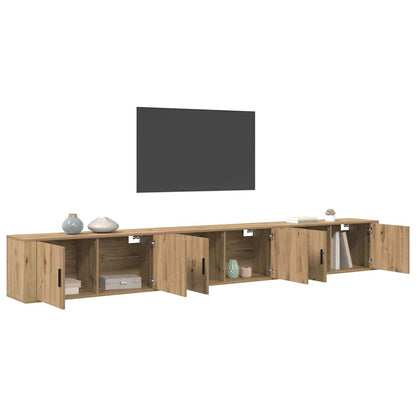 Wandtv-kast Set 3 pcs Artisan Eiken 100 x 34,5 x 40 cm