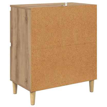Dressoirs 2 pcs Artisan Eiken 60 x 35 x 70 cm Bewerkt hout