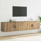 Tv-kast set 2 stuks 100x34,5x40 cm artisan eiken