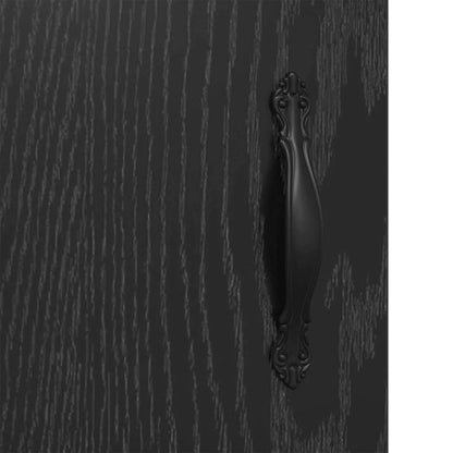 Wandkasten 2 pcs Zwart Eiken 69,5 x 34 x 90 cm Bewerkt hout