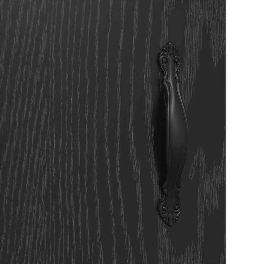Wandkasten 2 pcs Zwart Eiken 69,5 x 34 x 90 cm Bewerkt hout
