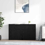 Dressoir 60x30x70 cm zwart eiken set van 2
