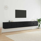 Tv-kast set 100x34.5x40 cm zwart eiken