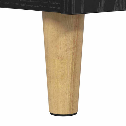 Dressoirs 2 pcs Zwart Eiken 60 x 35 x 70 cm Bewerkt hout
