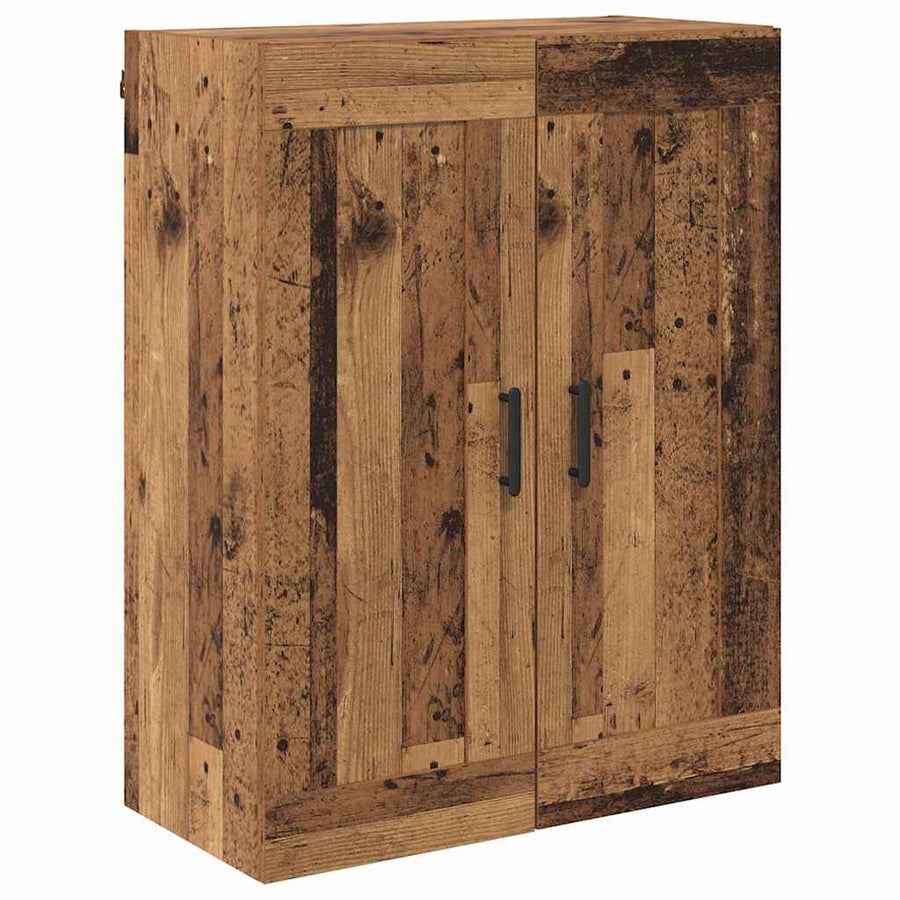 Hoge kast 2 pcs Oud Hout Bewerkt hout