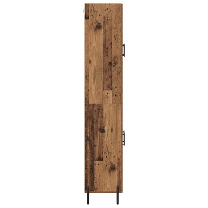 Hoge kast 2 pcs Oud Hout Bewerkt hout