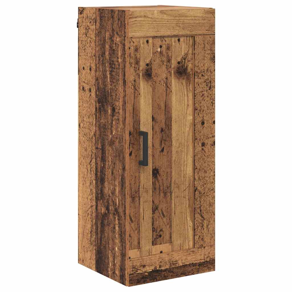 Highboard met lade Oud Hout 34,5 x 34 x 180 cm Bewerkt hout