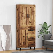 Hoge kast 69,5x34x180 cm oud hout