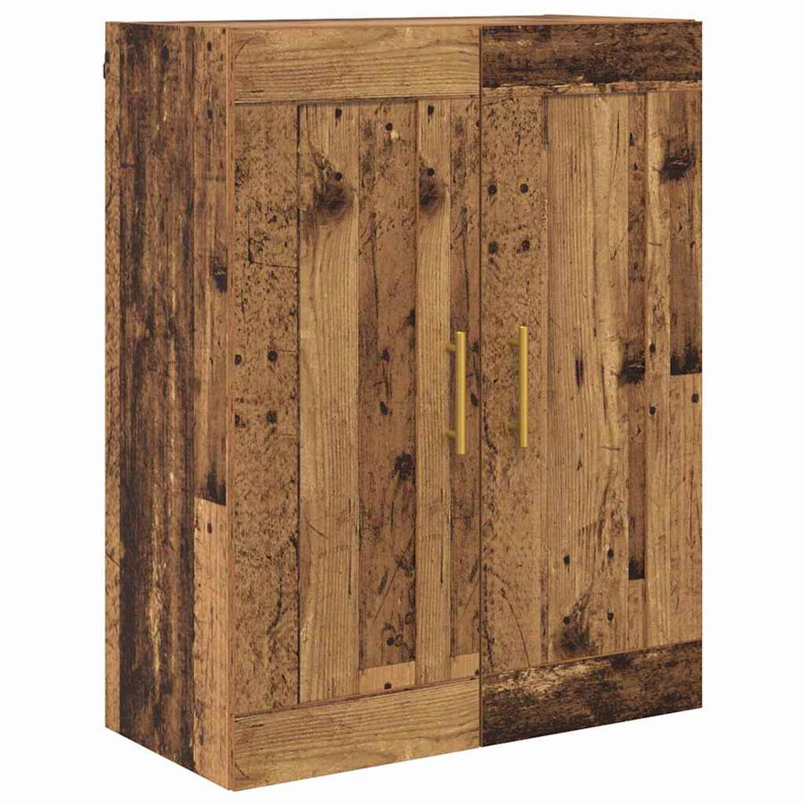 Hoge kast Oud Hout 69,5 x 34 x 180 cm Bewerkt hout