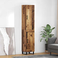 Highboard Oud Hout 34,5 x 34 x 180 cm Bewerkt hout
