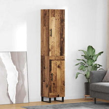 Highboard Oud Hout 34,5 x 34 x 180 cm Bewerkt hout