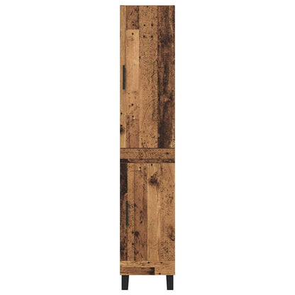 Highboard Oud Hout 34,5 x 34 x 180 cm Bewerkt hout