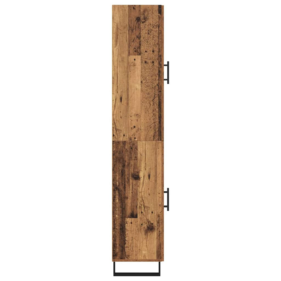 Highboard Oud Hout 34,5 x 34 x 180 cm Bewerkt hout