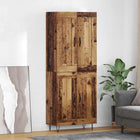 Hoge kast 69,5x34x180 cm oud hout