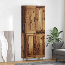 Highboard Oud Hout 69,5 x 34 x 180 cm Bewerkt hout