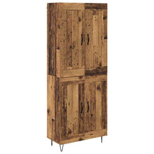 Highboard Oud Hout 69,5 x 34 x 180 cm Bewerkt hout