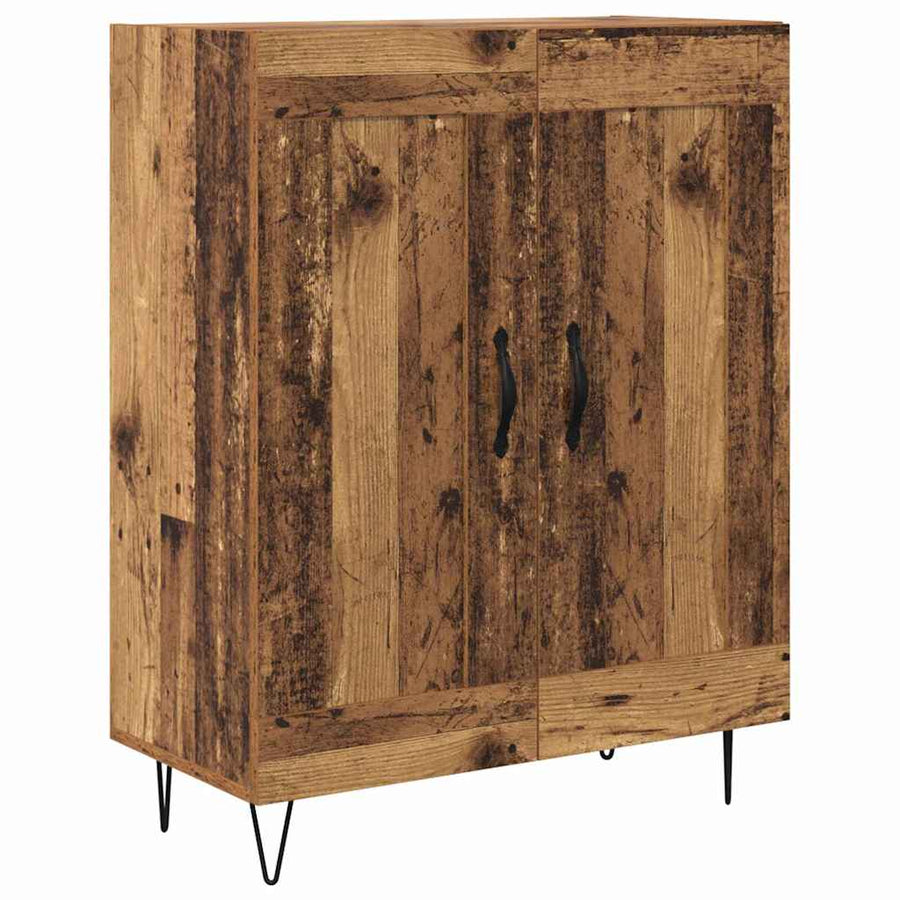 Highboard Oud Hout 69,5 x 34 x 180 cm Bewerkt hout