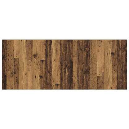 Hoofdbord Met Kast met lade 3 pcs Oud Hout Bewerkt hout