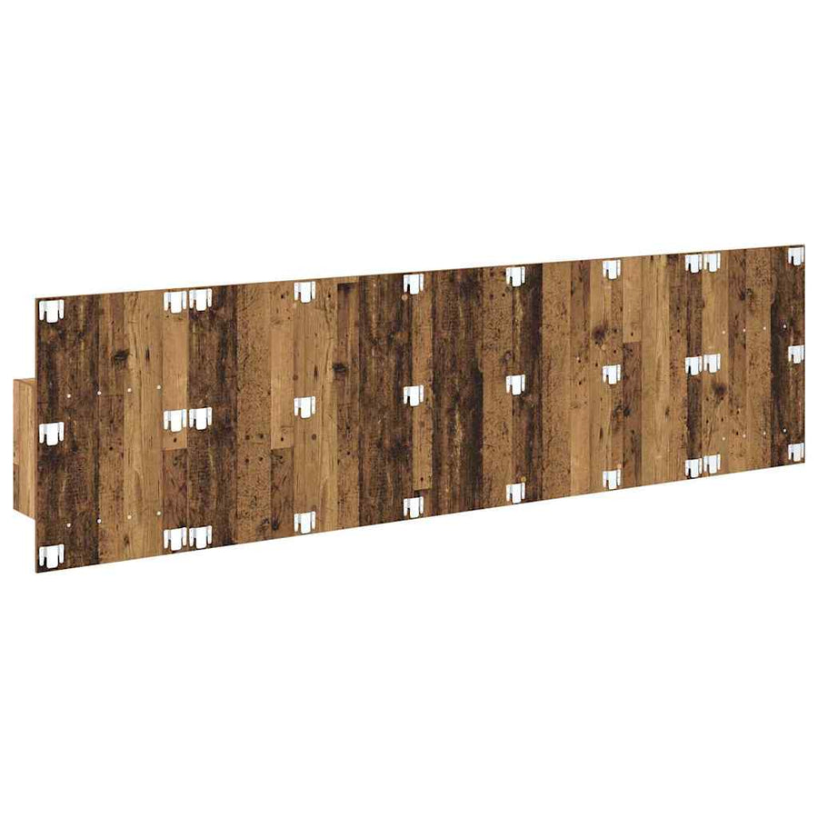 Hoofdbord Met Kast met lade 3 pcs Oud Hout Bewerkt hout