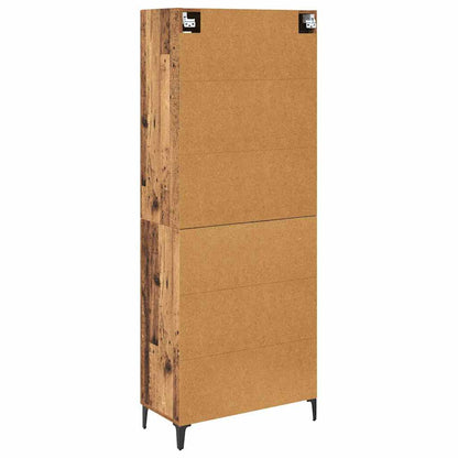 Highboard Oud Hout 69,5 x 34 x 180 cm Bewerkt hout