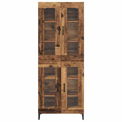 Highboard Oud Hout 69,5 x 34 x 180 cm Bewerkt hout