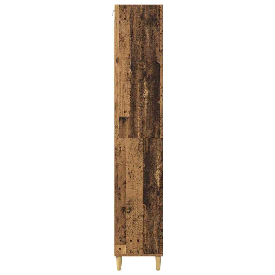 Hoge kast Oud Hout 69,5 x 32,5 x 180 cm Bewerkt hout