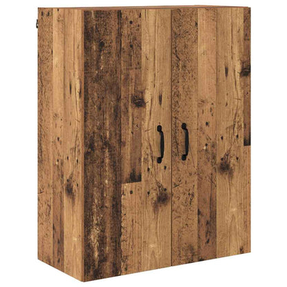 Highboard met lade Oud Hout 69,5 x 34 x 180 cm Bewerkt hout