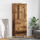Tall cabinet with drawer 2 pcs Reclaimed wood
