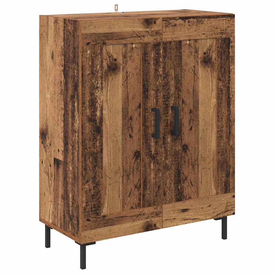 Highboard Oud Hout 69,5 x 34 x 180 cm Bewerkt hout