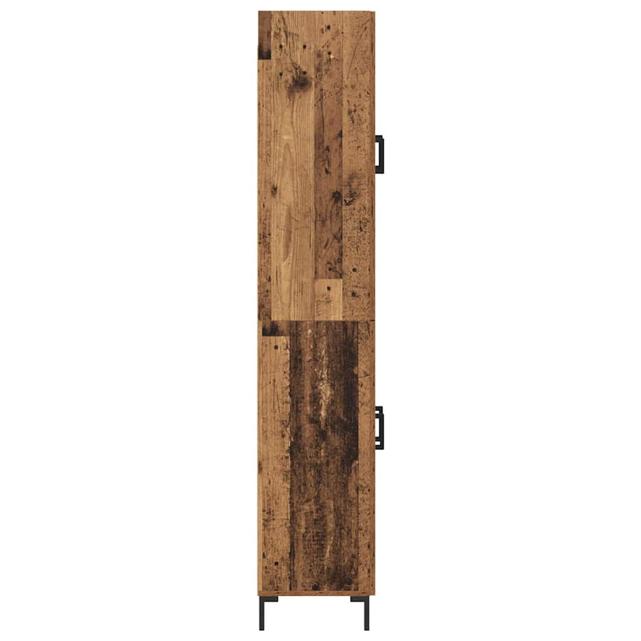 Highboard Oud Hout 69,5 x 34 x 180 cm Bewerkt hout
