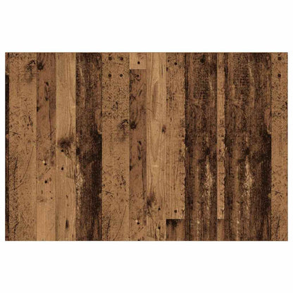 Hoofdbord Met Kast met lade 3 pcs Oud Hout Bewerkt hout