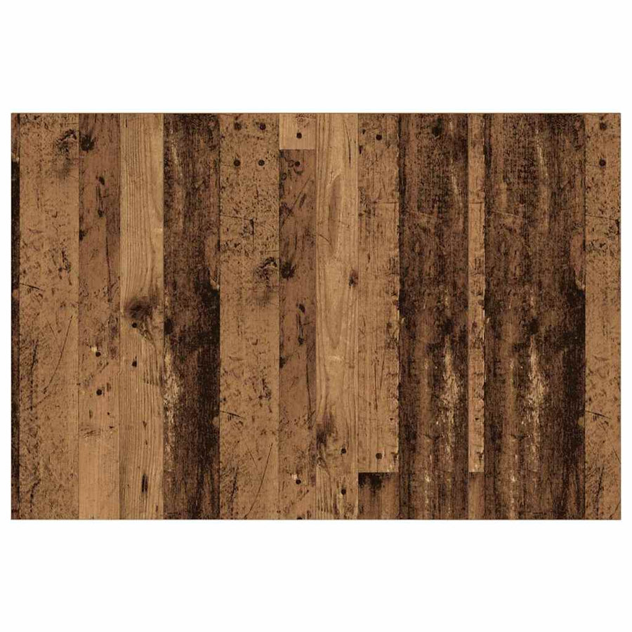 Hoofdbord Met Kast met lade 3 pcs Oud Hout Bewerkt hout