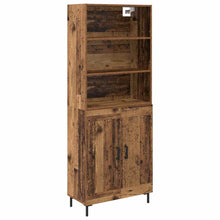 Hoge kast Oud Hout 69,5 x 32,5 x 180 cm Bewerkt hout