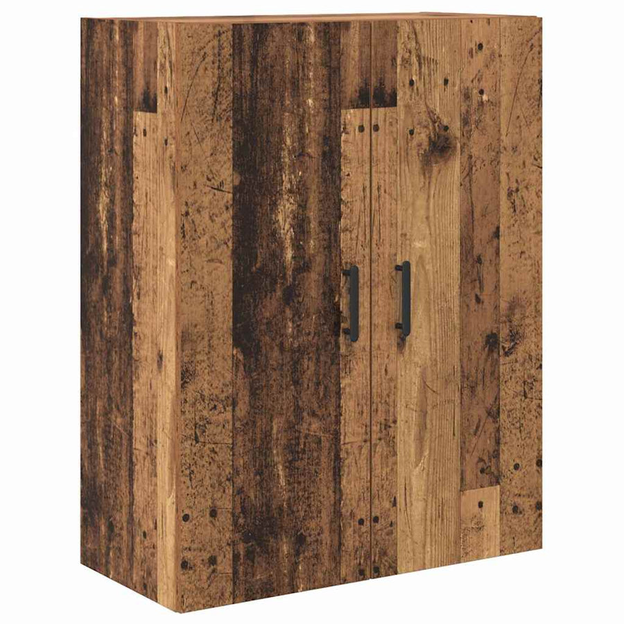Highboard met lade Oud Hout 69,5 x 34 x 180 cm Bewerkt hout
