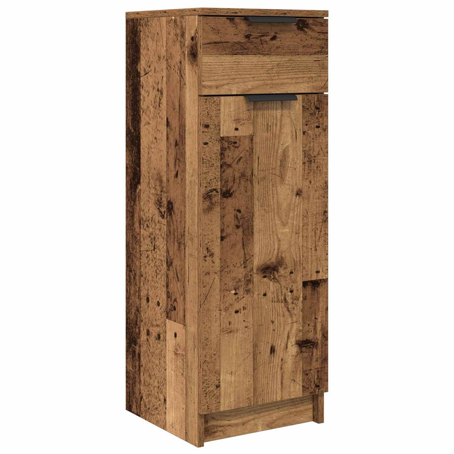Badkamermeubelset met lade 3 pcs Oudhout Bewerkt hout
