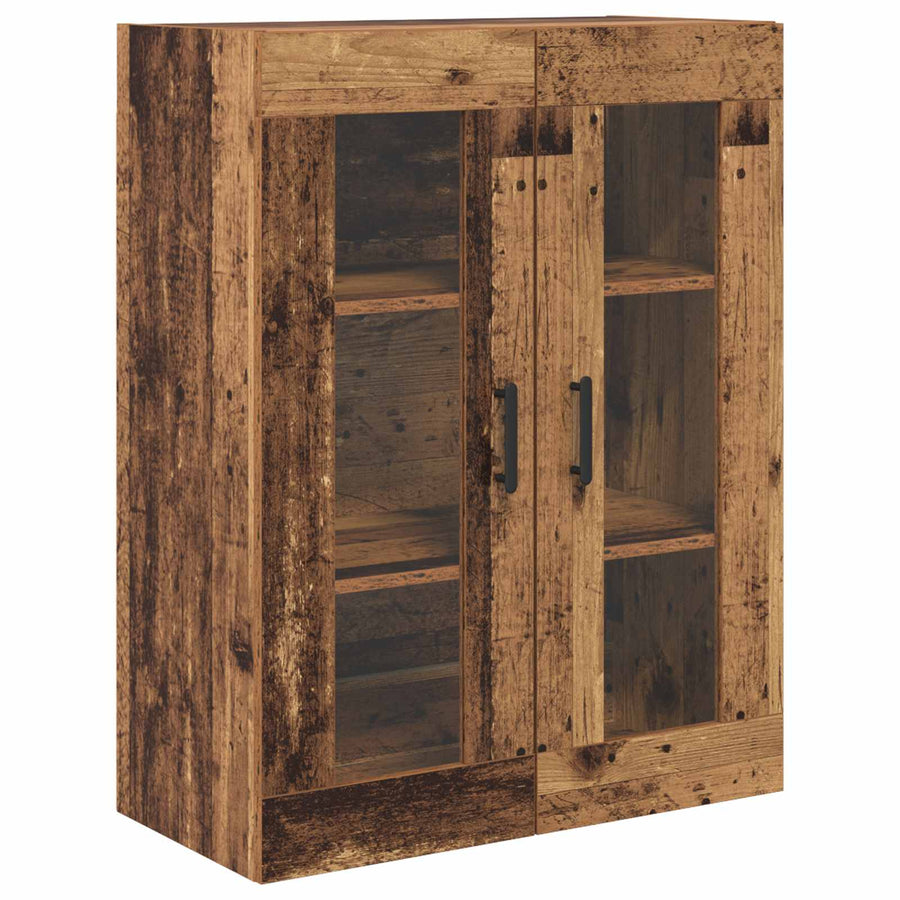 Highboard met lade Oud Hout 69,5 x 34 x 180 cm Bewerkt hout