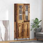 Tall cabinet 2 pcs Old wood Treated wood