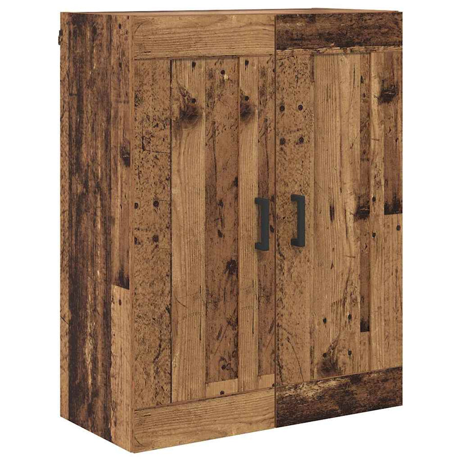 Hoge kast 2 pcs Oud Hout Bewerkt hout